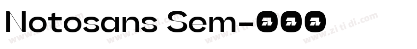 Notosans Sem字体转换